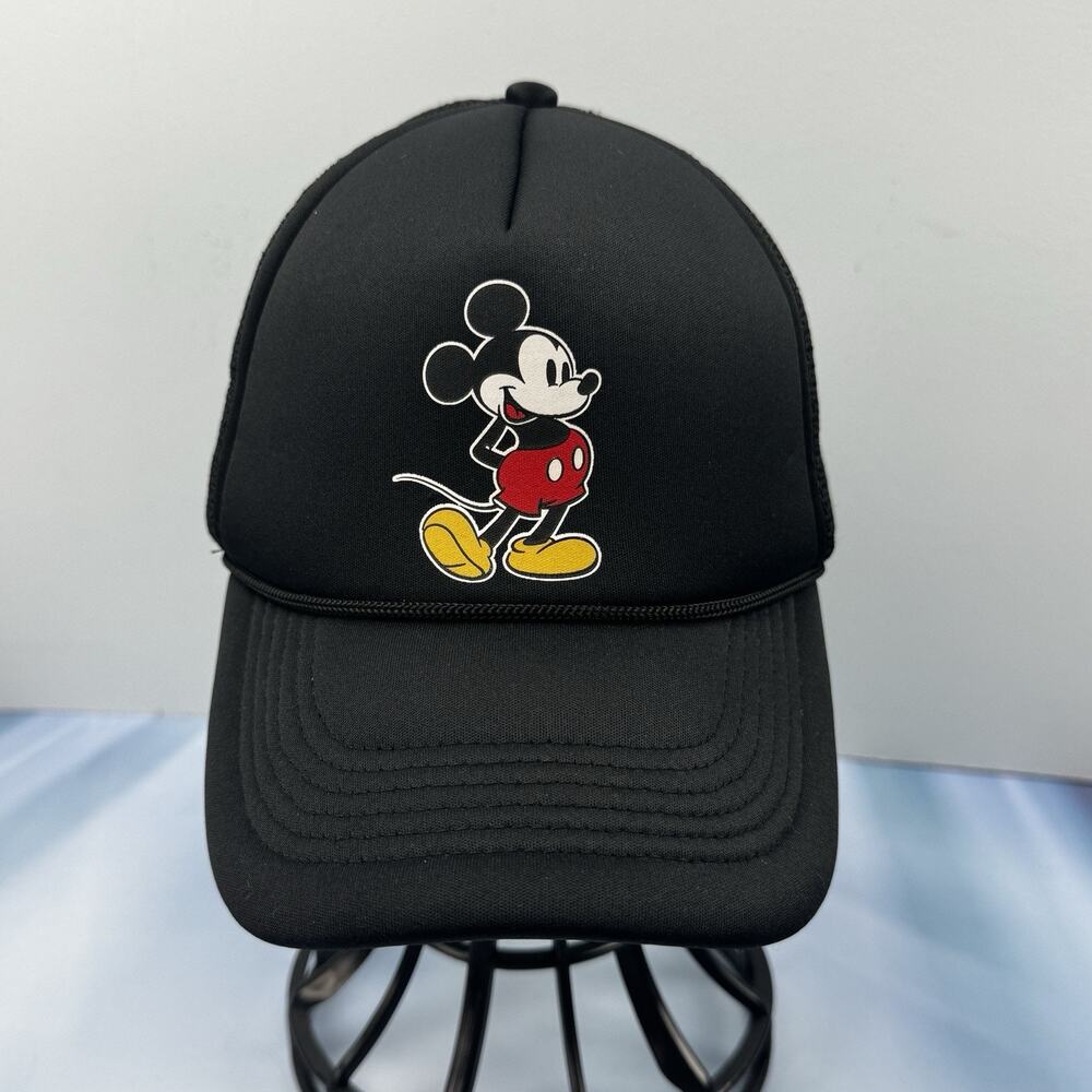 Disney Mickey Mouse Unisex Adjustable Baseball Hat Cap Black NEW